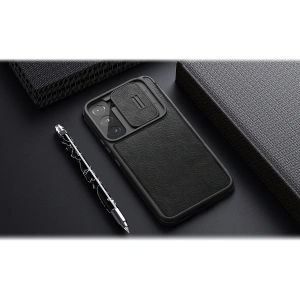 Hurtownia GSM - Etui Nillkin Qin Leather Pro Samsung Galaxy S22 barna - NLK523 - {ean13} - Hurt