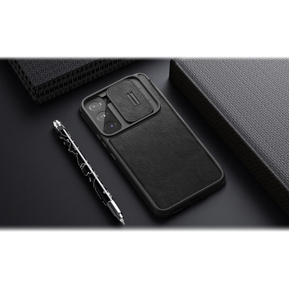 Hurtownia GSM - Etui Nillkin Qin Leather Pro Samsung Galaxy S22 hnědá - NLK523 - {ean13} - Hurt