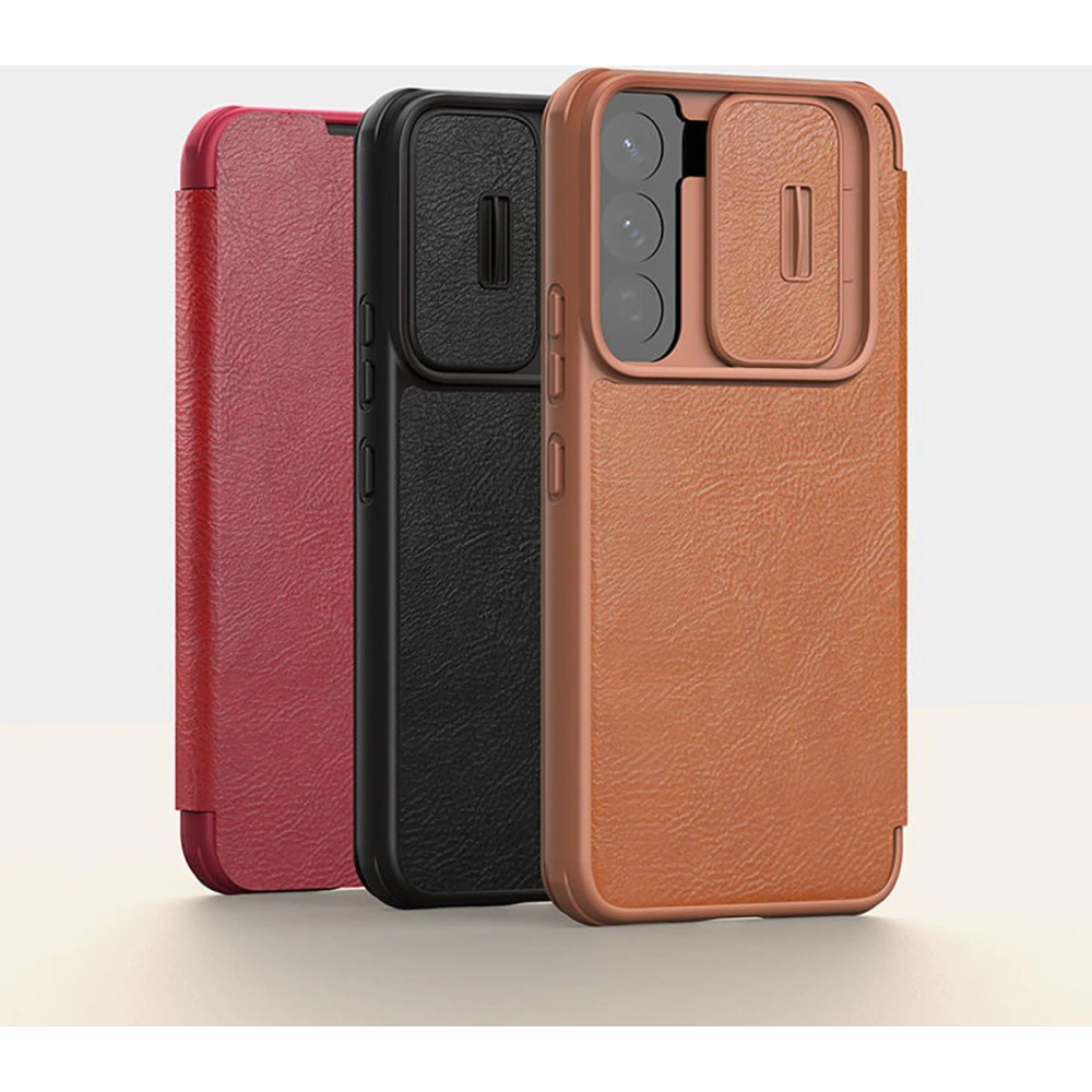 Hurtownia GSM - Case Nillkin Qin Leder Pro Samsung Galaxy S22+ Plus schwarz - NLK524 - {ean13} - Hurt