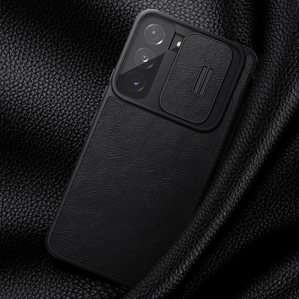Hurtownia GSM - Etui Nillkin Qin Leather Pro Samsung Galaxy S22+ Plus černé - NLK524 - {ean13} - Hurt