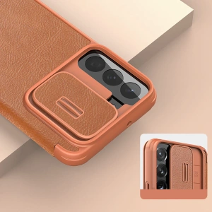 Hurtownia GSM - Etui Nillkin Qin Leather Pro Samsung Galaxy S22+ Plus negru - NLK524 - {ean13} - Hurt