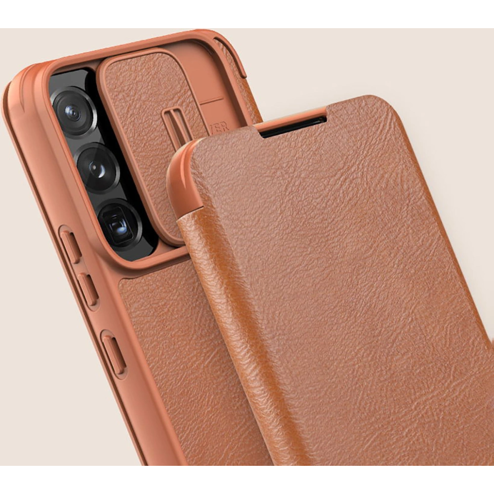 Hurtownia GSM - Etui Nillkin Qin Leather Pro Samsung Galaxy S22+ Plus černé - NLK524 - {ean13} - Hurt