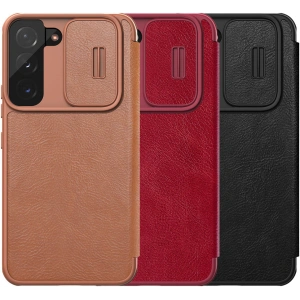 Hurtownia GSM - Etui Nillkin Qin Leather Pro Samsung Galaxy S22+ Plus negru - NLK524 - {ean13} - Hurt