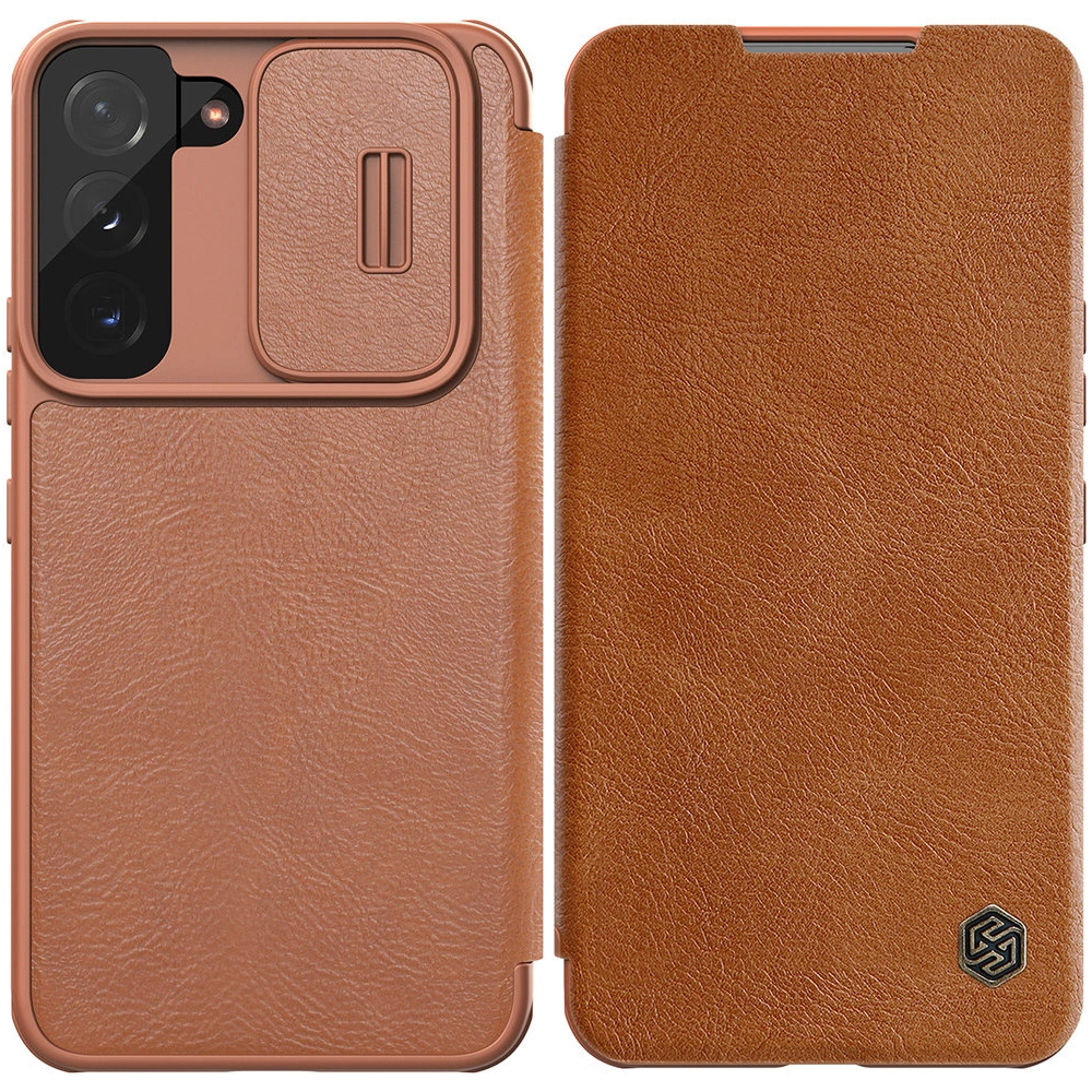Hurtownia GSM - Case Nillkin Qin Leather Pro Samsung Galaxy S22+ Plus braun - NLK525 - {ean13} - Hurt