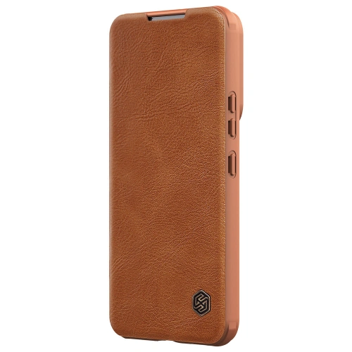Etui Nillkin Qin Leather Pro Samsung Galaxy S22+ Plus brązowy