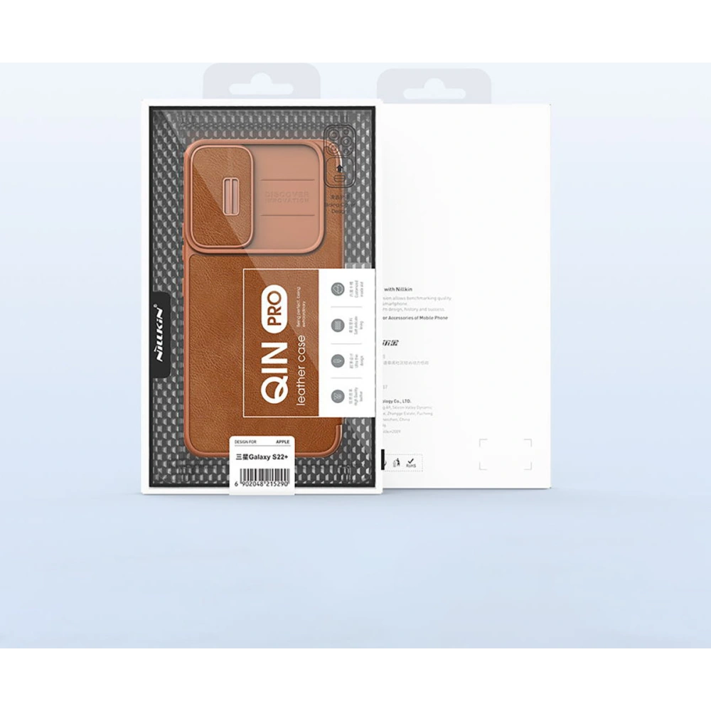 Hurtownia GSM - Case Nillkin Qin Leather Pro Samsung Galaxy S22+ Plus braun - NLK525 - {ean13} - Hurt