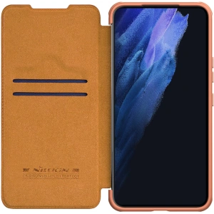 Hurtownia GSM - Etui Nillkin Qin Leather Pro Samsung Galaxy S22+ Plus brązowy - NLK525 - {ean13} - Hurt