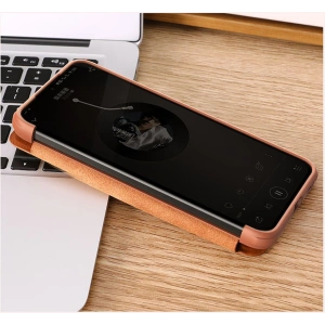 Hurtownia GSM - Etui Nillkin Qin Leather Pro Samsung Galaxy S22+ Plus maro - NLK525 - {ean13} - Hurt