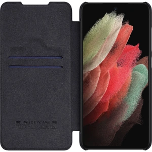 Hurtownia GSM - Etui Nillkin Qin Leather Pro Samsung Galaxy S22 Ultra černé - NLK526 - {ean13} - Hurt