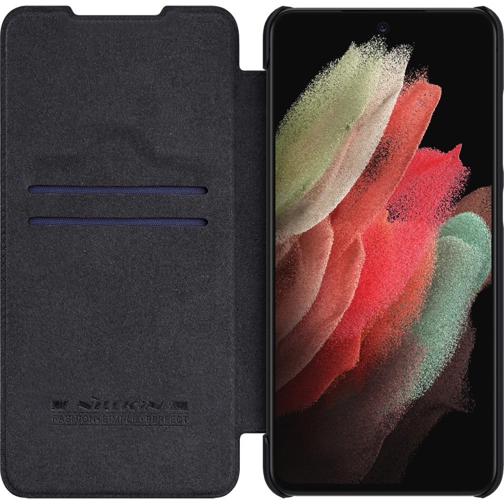 Hurtownia GSM - Case Nillkin Qin Leather Pro Samsung Galaxy S22 Ultra schwarz - NLK526 - {ean13} - Hurt