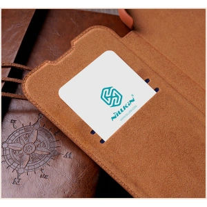 Hurtownia GSM - Etui Nillkin Qin Leather Pro Samsung Galaxy S22 Ultra černé - NLK526 - {ean13} - Hurt