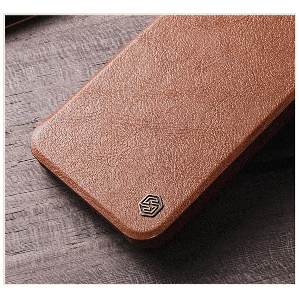 Hurtownia GSM - Etui Nillkin Qin Leather Pro Samsung Galaxy S22 Ultra černé - NLK526 - {ean13} - Hurt