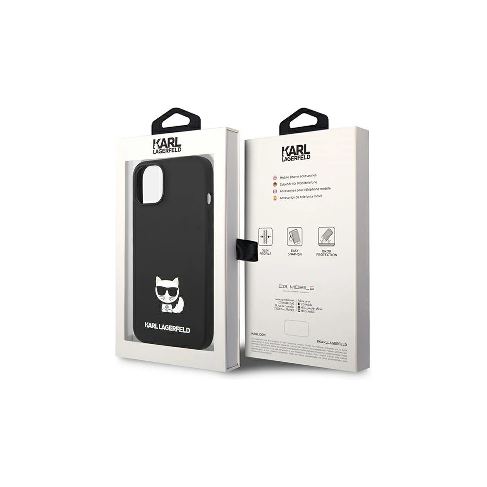 Hurtownia GSM - Case Karl Lagerfeld KLHCP14MSLCTBK Apple iPhone 14 Plus / 15 Plus Hartschale schwarz/black Silikon Choupette Body - KLD1133 - {ean13} - Hurt