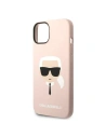 Hurtownia GSM - Etui Karl Lagerfeld KLHCP14MSLKHLP Apple iPhone 14 Plus / 15 Plus hardcase różowy/pink Silicone Karl`s Head - KLD1135 - {ean13} - Hurt
