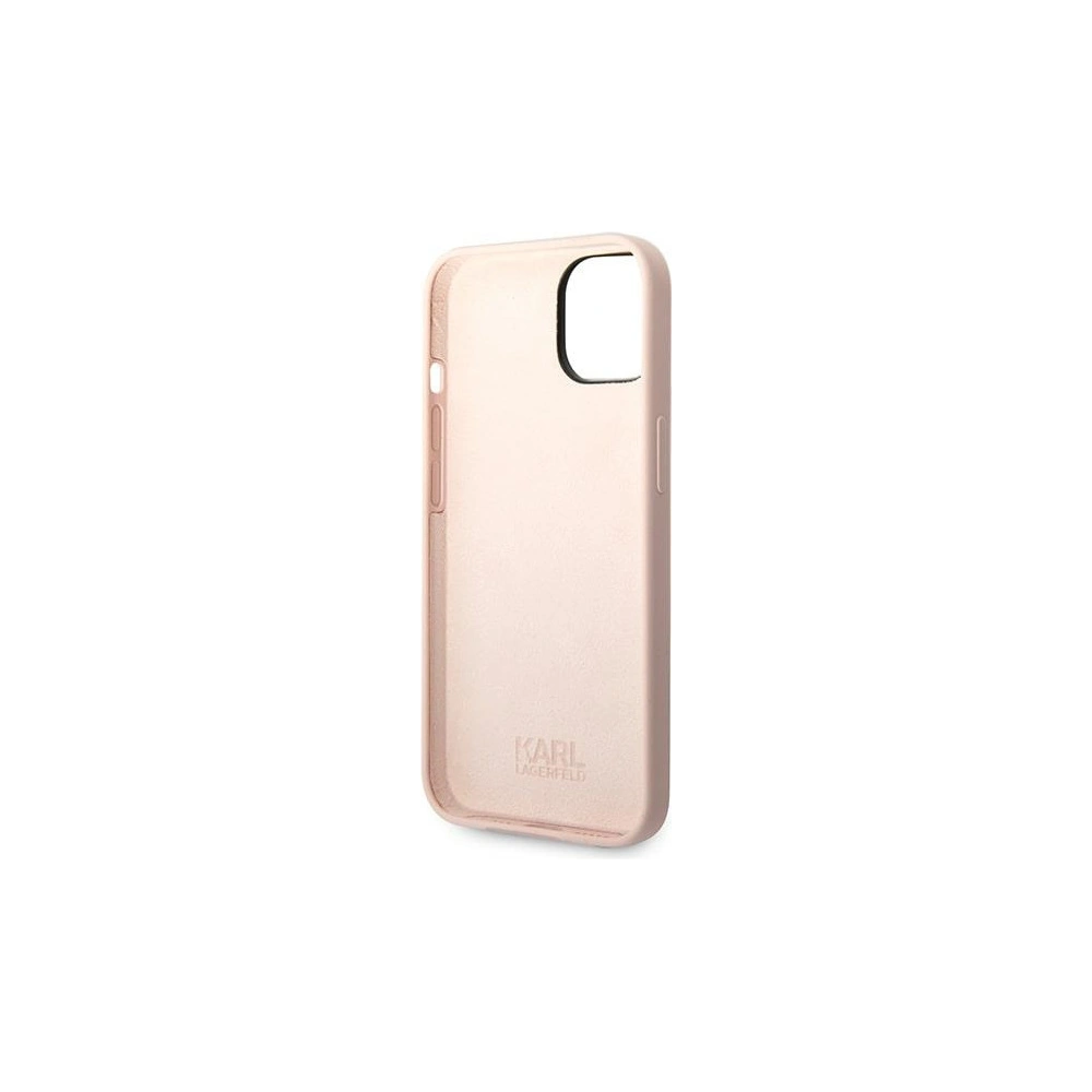 Wholesale Karl Lagerfeld KLHCP14MSLKHLP Apple iPhone 14 Plus / 15 Plus hardcase pink Silicone Karl`s Head - KLD1135 - {ean13} - Hurt