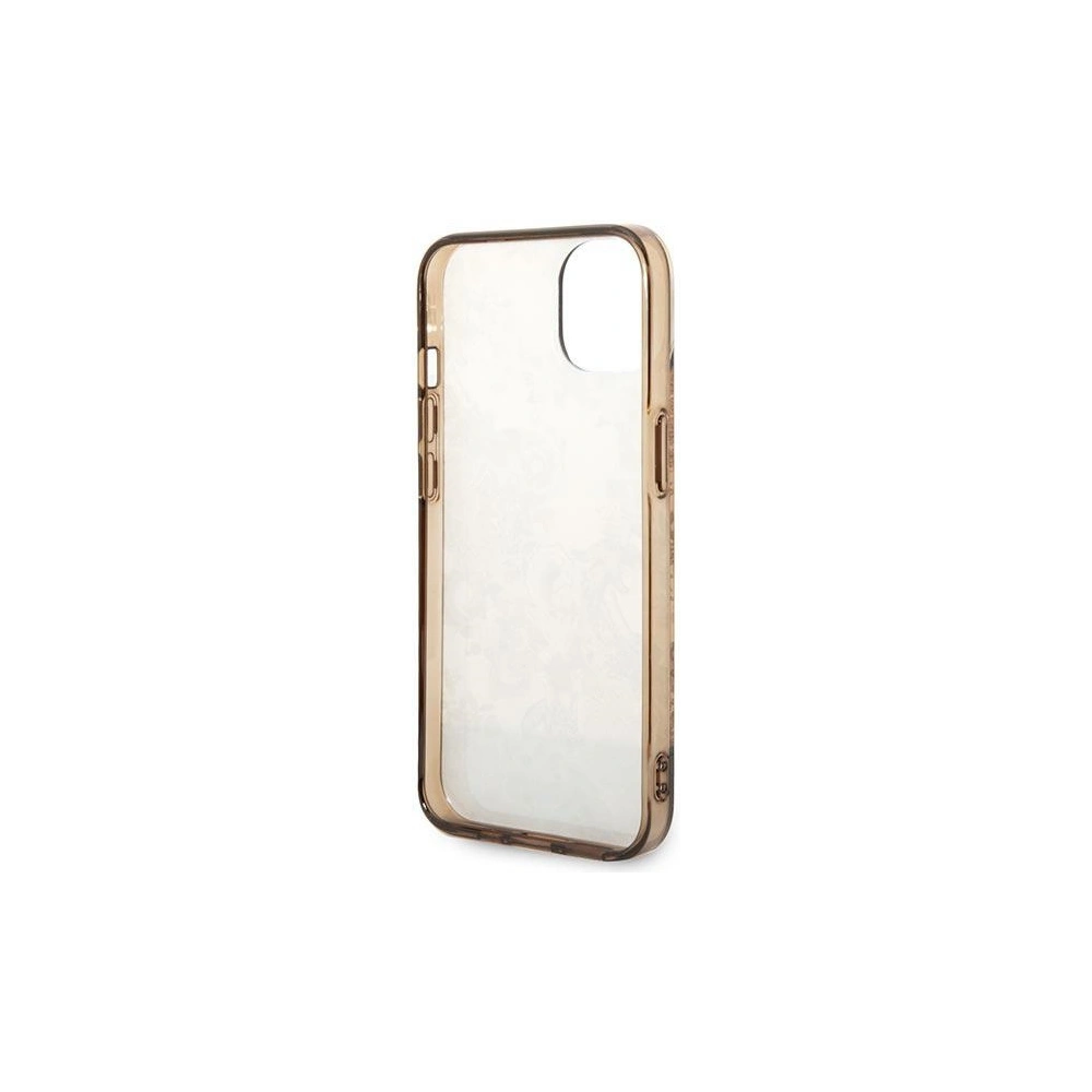 Hurtownia GSM - Etui Guess GUHCP14SHGPLHC Apple iPhone 14 carcasă tare ocru Colecția Porcelain - GUE2119 - {ean13} - Hurt