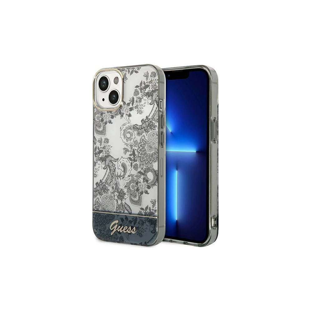 Hurtownia GSM - Case Guess GUHCP14SHGPLHG Apple iPhone 14 grau/grey Hardcase Porcelain Collection - GUE2120 - {ean13} - Hurt