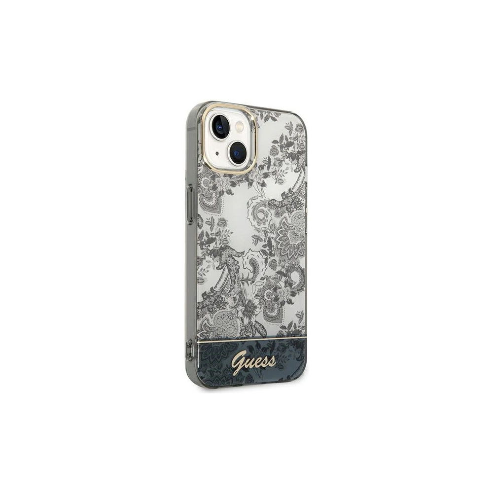 Wholesale Guess GUHCP14SHGPLHG Apple iPhone 14 grey hardcase Porcelain Collection - GUE2120 - {ean13} - Hurt