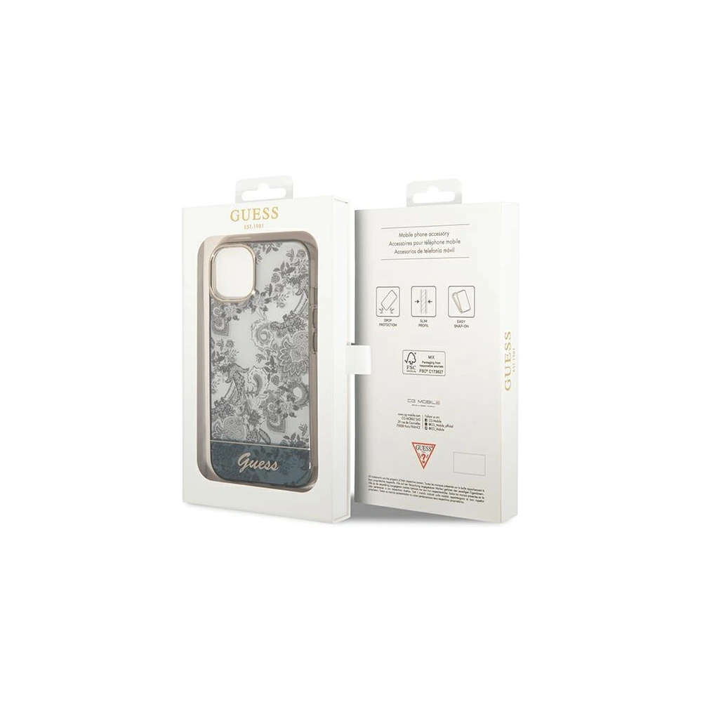 Hurtownia GSM - Case Guess GUHCP14SHGPLHG Apple iPhone 14 grau/grey Hardcase Porcelain Collection - GUE2120 - {ean13} - Hurt