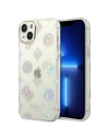 Etui Guess GUHCP14SHTPPTH Apple iPhone 14 przezroczysty/transparent hard case Peony Glitter