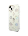 Wholesale Guess GUHCP14SHTPPTH Apple iPhone 14 transparent hard case Peony Glitter - GUE2121 - {ean13} - Hurt