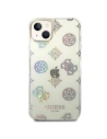 Wholesale Guess GUHCP14SHTPPTH Apple iPhone 14 transparent hard case Peony Glitter - GUE2121 - {ean13} - Hurt