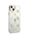 Wholesale Guess GUHCP14SHTPPTH Apple iPhone 14 transparent hard case Peony Glitter - GUE2121 - {ean13} - Hurt