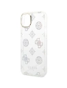 Wholesale Guess GUHCP14SHTPPTH Apple iPhone 14 transparent hard case Peony Glitter - GUE2121 - {ean13} - Hurt
