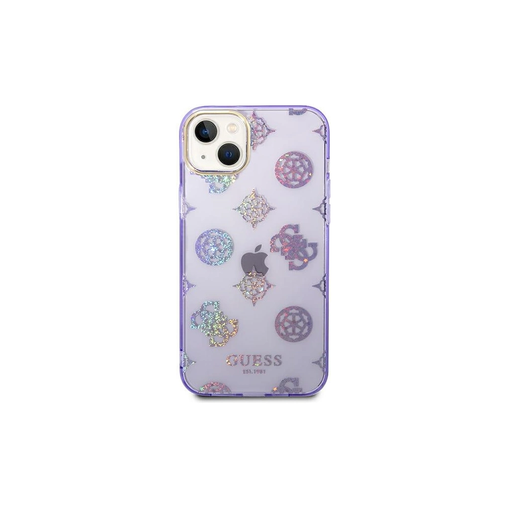 Hurtownia GSM - Etui Guess GUHCP14SHTPPTL Apple iPhone 14 lila/hard case Peony Glitter - GUE2122 - {ean13} - Hurt