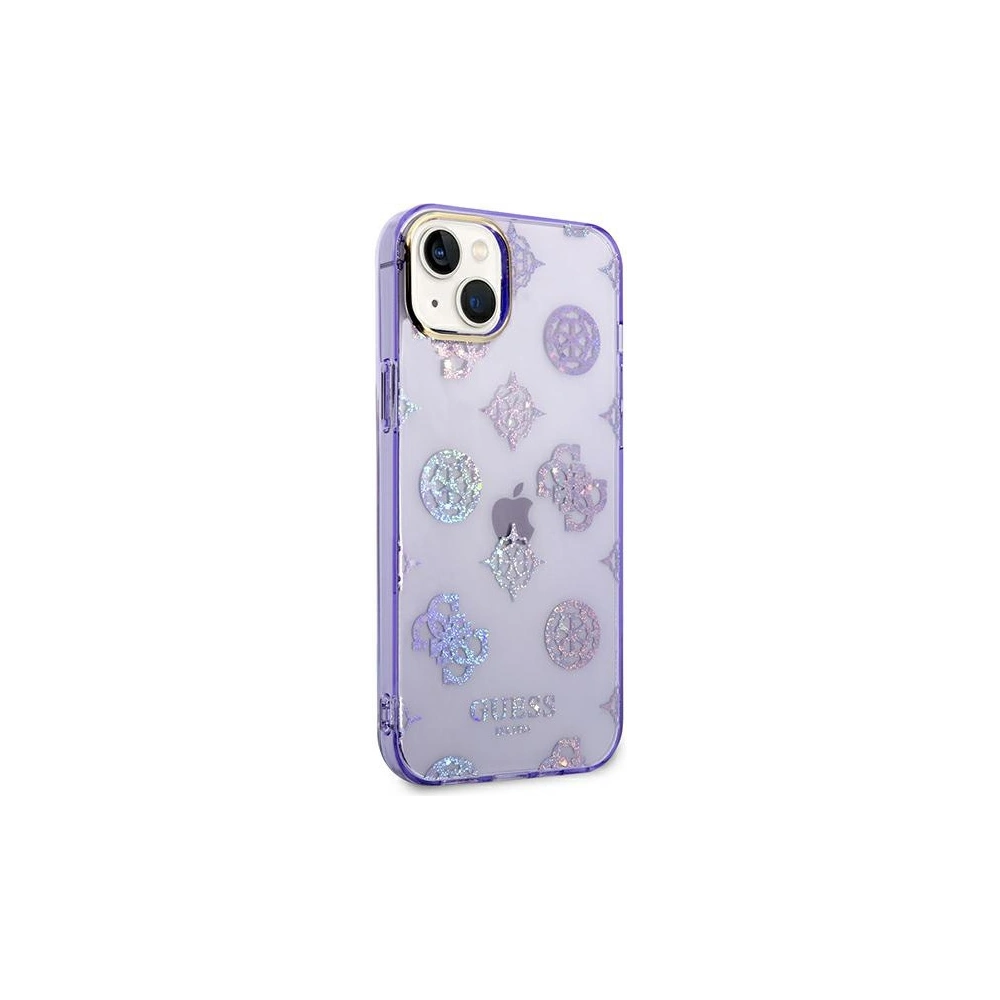 Hurtownia GSM - Etui Guess GUHCP14SHTPPTL Apple iPhone 14 lila/hard case Peony Glitter - GUE2122 - {ean13} - Hurt