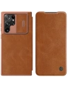 Wholesale Nillkin Qin Leather Pro Samsung Galaxy S22 Ultra brown - NLK527 - {ean13} - Hurt