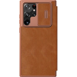 Hurtownia GSM - Etui Nillkin Qin Leather Pro Samsung Galaxy S22 Ultra hnědá - NLK527 - {ean13} - Hurt