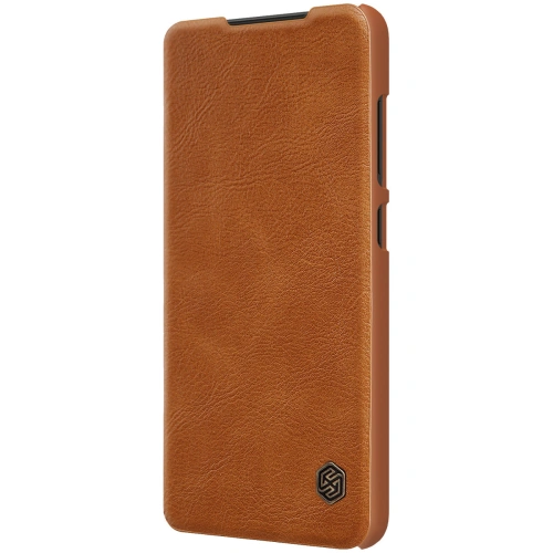 Etui Nillkin Qin Leather Pro Samsung Galaxy S22 Ultra brązowy