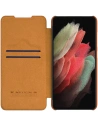 Wholesale Nillkin Qin Leather Pro Samsung Galaxy S22 Ultra brown - NLK527 - {ean13} - Hurt