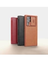Wholesale Nillkin Qin Leather Pro Samsung Galaxy S22 Ultra brown - NLK527 - {ean13} - Hurt