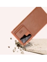 Wholesale Nillkin Qin Leather Pro Samsung Galaxy S22 Ultra brown - NLK527 - {ean13} - Hurt