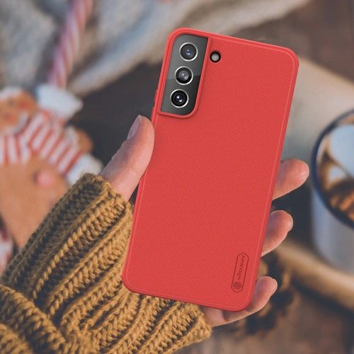 Etui Nillkin Super Frosted Shield Pro Samsung Galaxy S22+ Plus czerwony