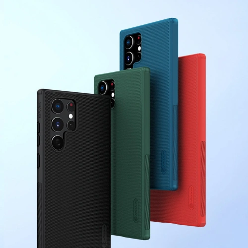 Etui Nillkin Super Frosted Shield Pro Samsung Galaxy S22 Ultra niebieski