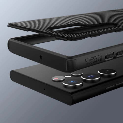 Etui Nillkin Super Frosted Shield Pro Samsung Galaxy S22 Ultra niebieski