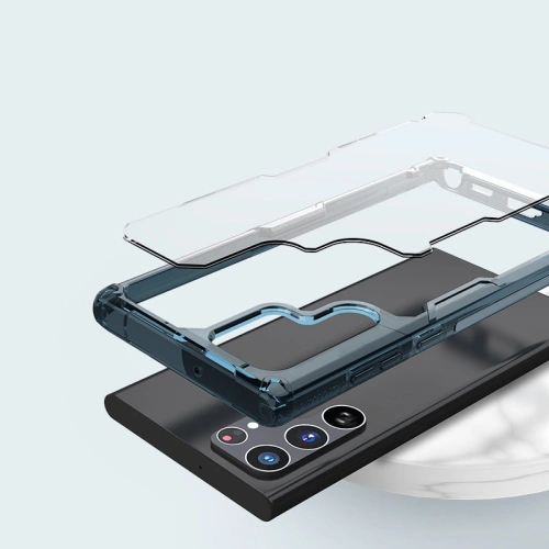 Etui Nillkin Nature Pro Samsung Galaxy S22 Ultra niebieski