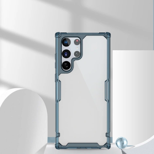 Etui Nillkin Nature Pro Samsung Galaxy S22 Ultra niebieski