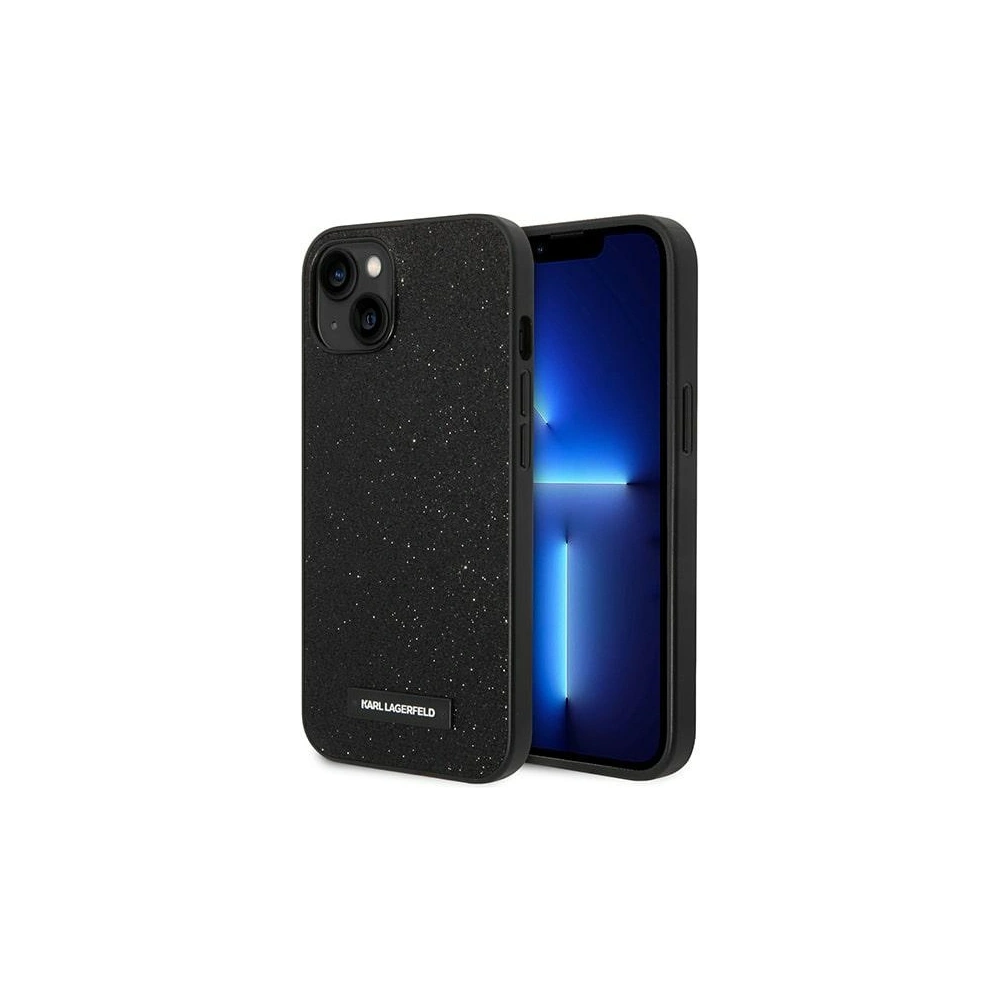 Hurtownia GSM - Etui Karl Lagerfeld KLHCP14SG2ELK Apple iPhone 14 hardcase černý/black Glitter Plaque Logo - KLD1136 - {ean13} - Hurt