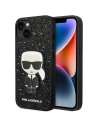 Etui Karl Lagerfeld KLHCP14SGFKPK Apple iPhone 14 hardcase negru/black Glitter Flakes Ikonik