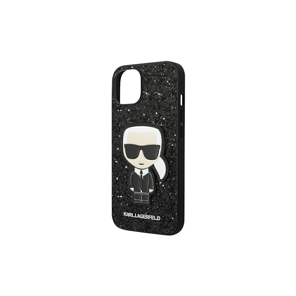 Hurtownia GSM - Etui Karl Lagerfeld KLHCP14SGFKPK Apple iPhone 14 hardcase černý/black Glitter Flakes Ikonik - KLD1139 - {ean13} - Hurt