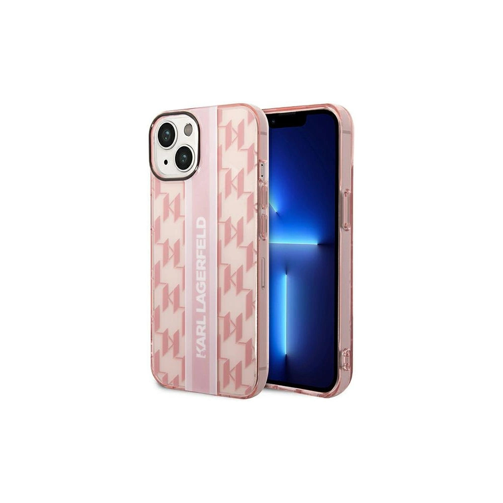 Hurtownia GSM - Etui Karl Lagerfeld KLHCP14SHKLSPCP Apple iPhone 14 hardcase roz/roz Mono Vertical Stripe - KLD1140 - {ean13} - Hurt