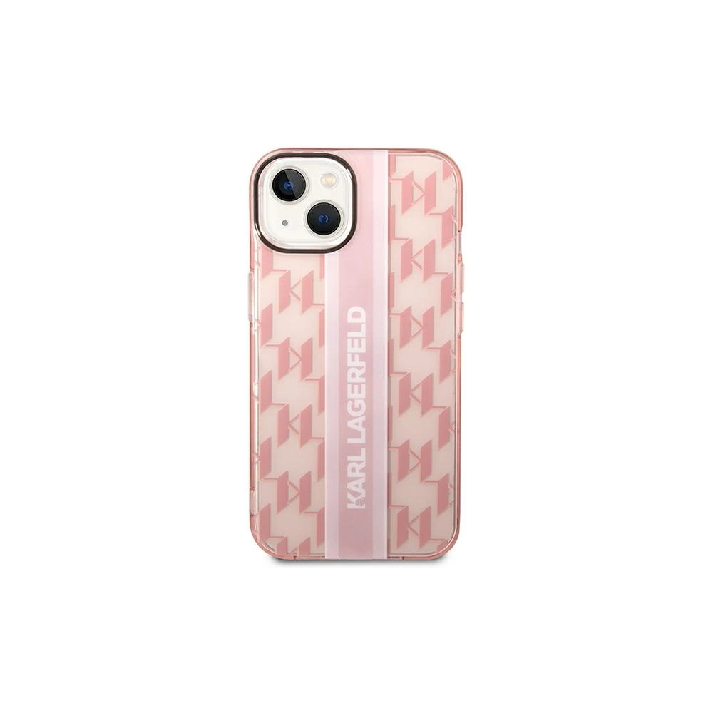 Hurtownia GSM - Etui Karl Lagerfeld KLHCP14SHKLSPCP Apple iPhone 14 hardcase roz/roz Mono Vertical Stripe - KLD1140 - {ean13} - Hurt