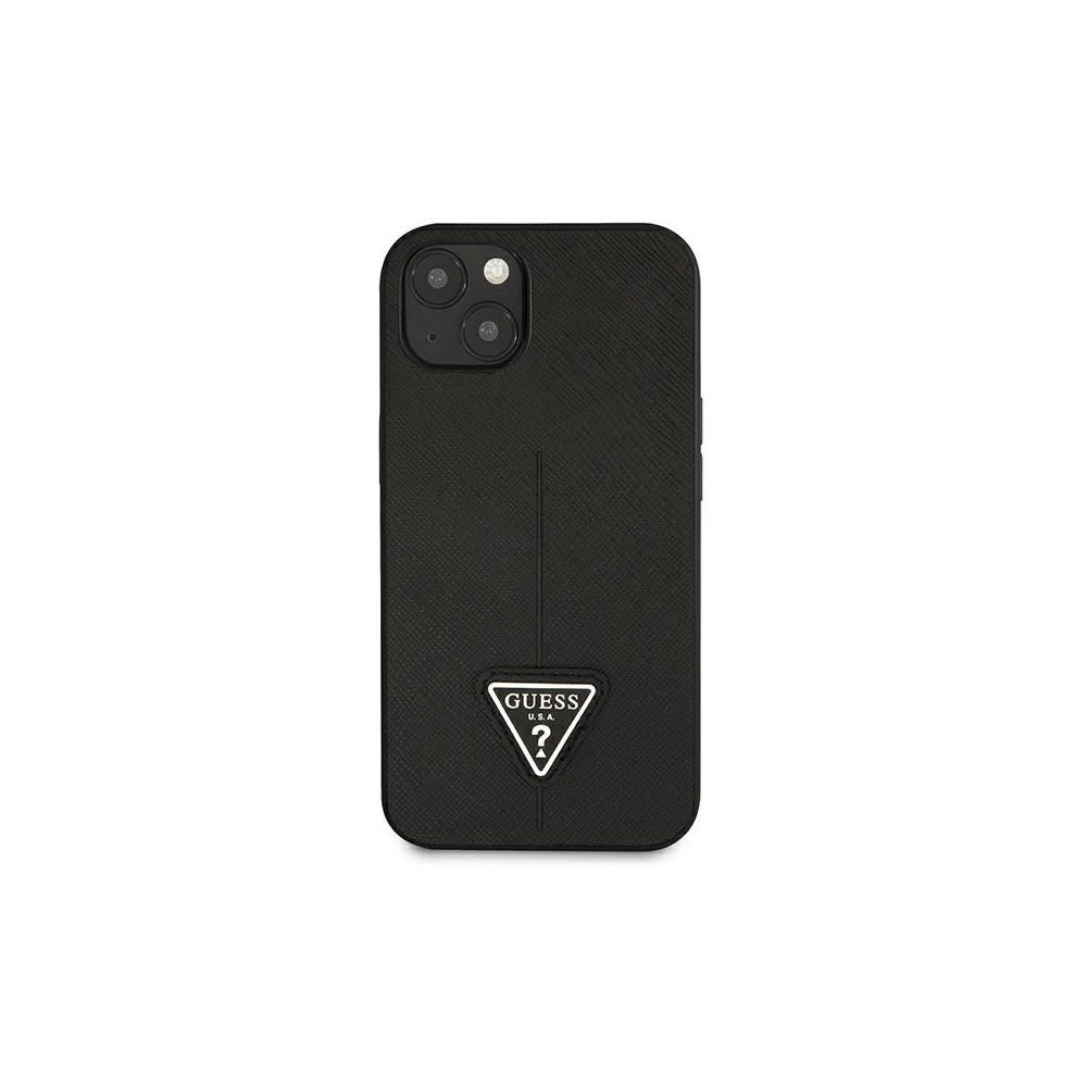 Hurtownia GSM - Etui Guess GUHCP14SPSATLK Apple iPhone 14 negru/black hardcase SaffianoTriangle Logo - GUE2125 - {ean13} - Hurt