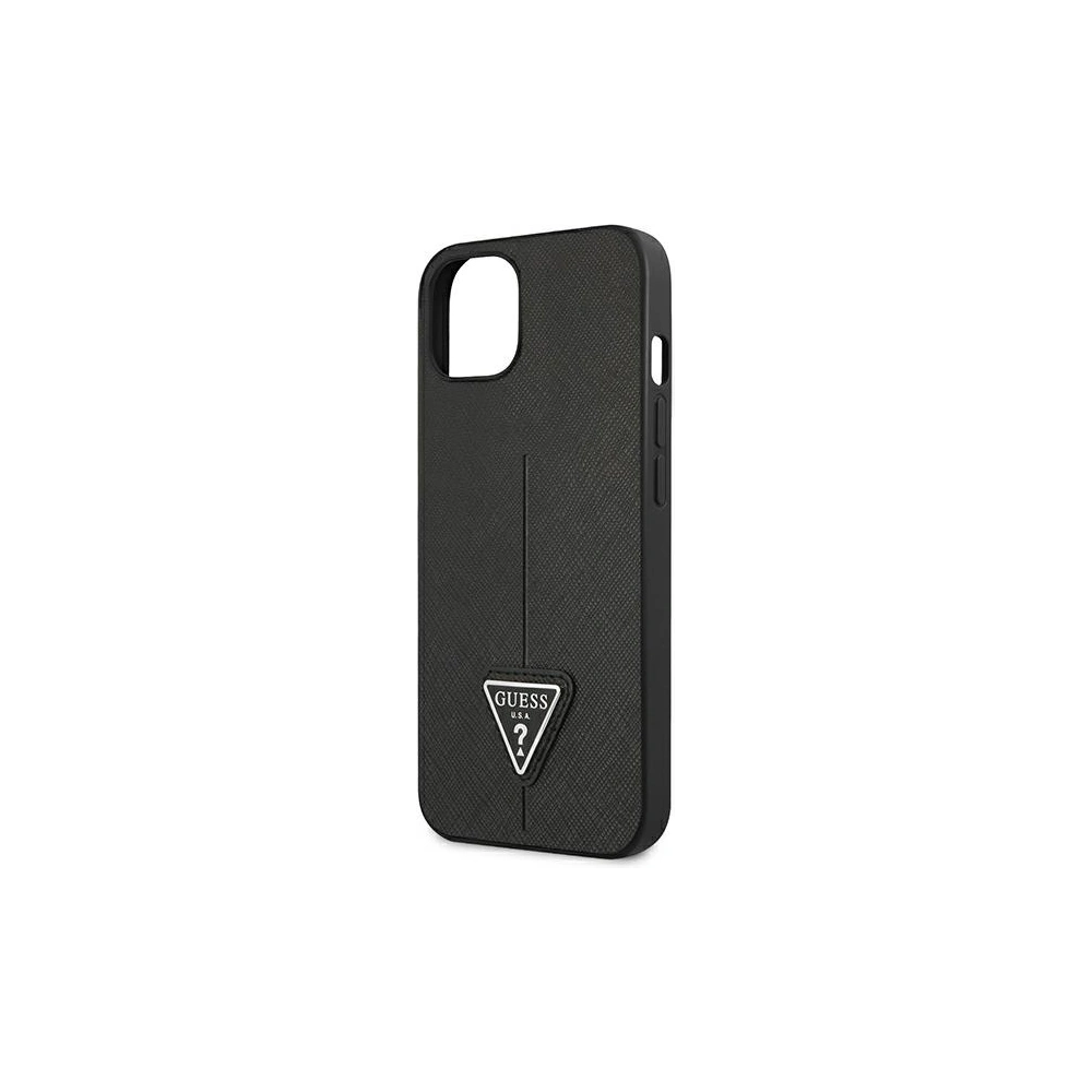 Hurtownia GSM - Etui Guess GUHCP14SPSATLK Apple iPhone 14 negru/black hardcase SaffianoTriangle Logo - GUE2125 - {ean13} - Hurt