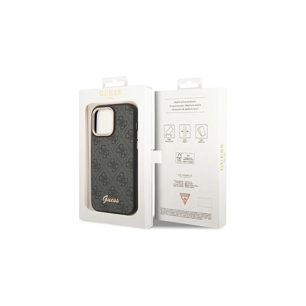 Hurtownia GSM - Case Guess GUHCP14XHG4SHK Apple iPhone 14 Pro Max schwarz/black hard case 4G Vintage Gold Logo - GUE2127 - {ean13} - Hurt
