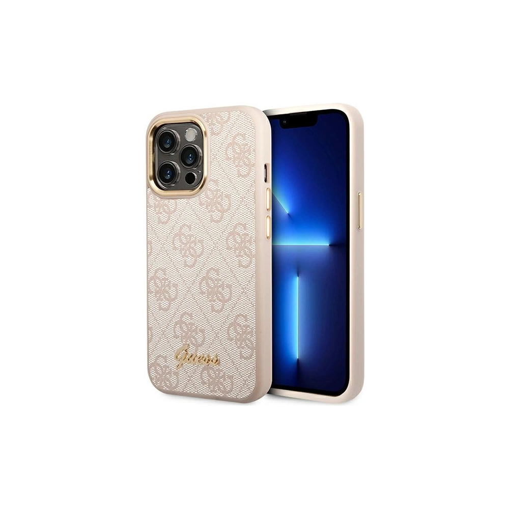 Hurtownia GSM - Etui Guess GUHCP14XHG4SHP Apple iPhone 14 Pro Max różowy/pink hard case 4G Vintage Gold Logo - GUE2128 - {ean13} - Hurt